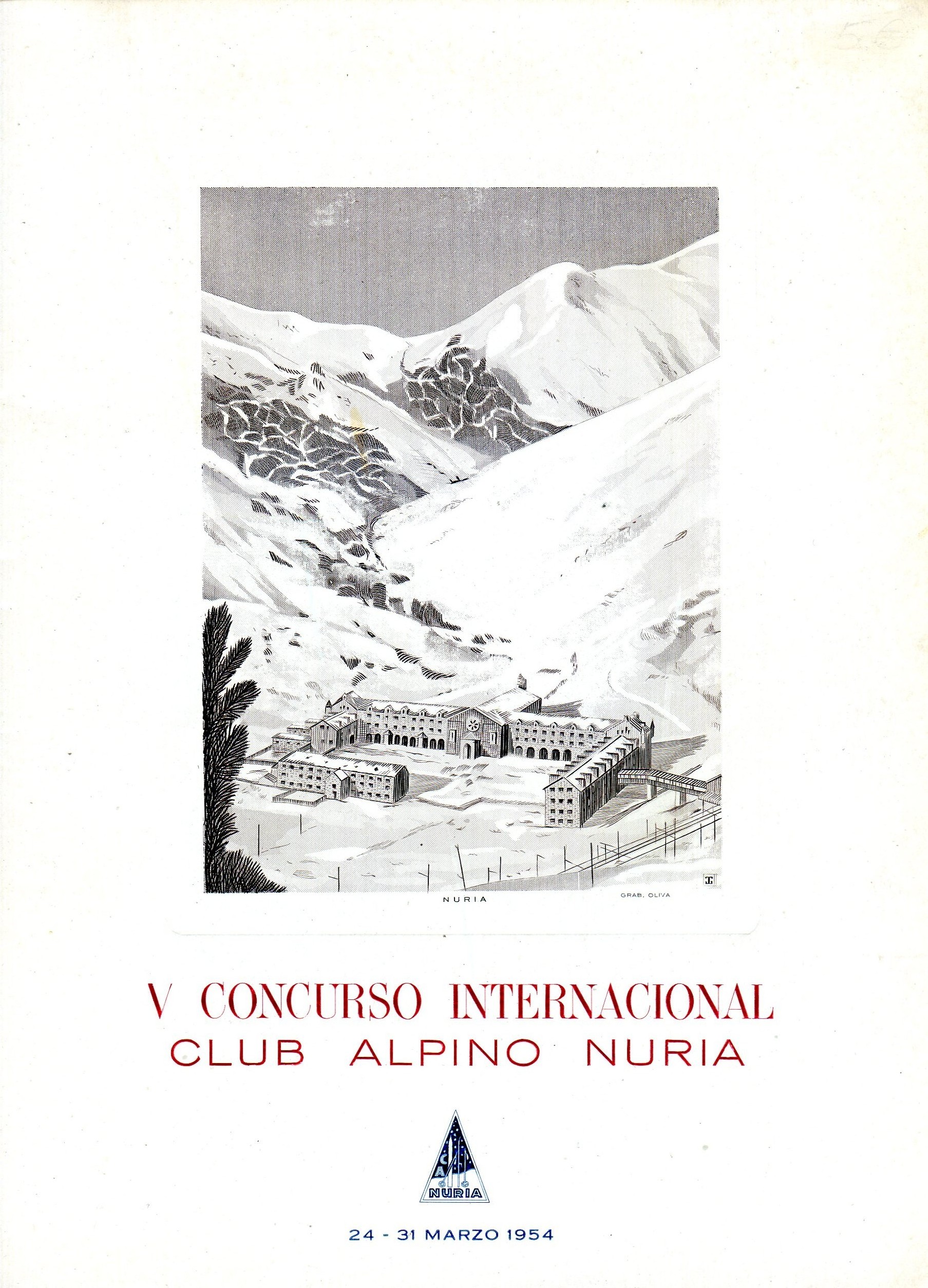 V Concurso Internacional del Club Alpino Núria : 24 - 31 Marzo 1954 - Miniatura 2